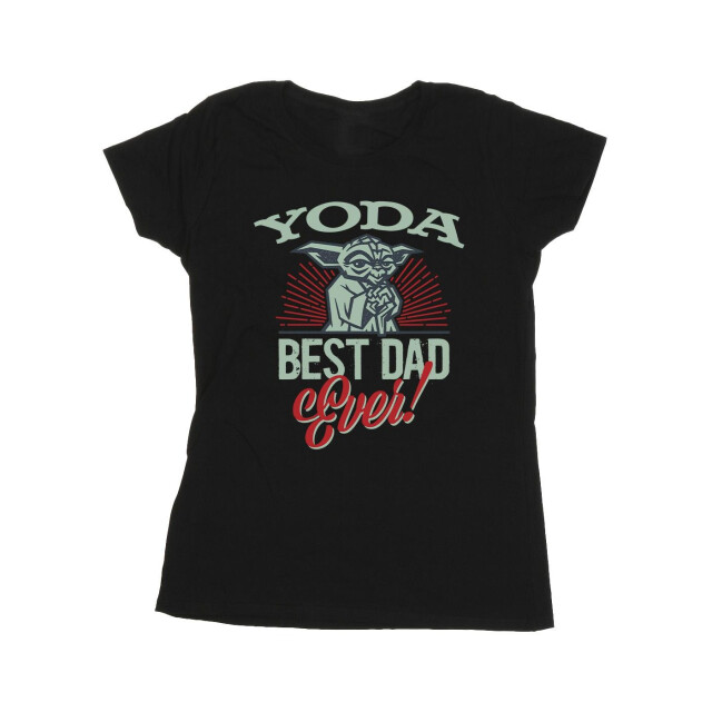 Li-cense Star wars dames mandalorian yoda pap katoenen t-shirt UTBI43475_black large