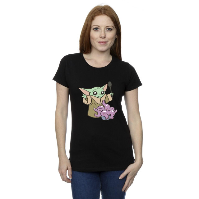 Li-cense Star wars dames the mandalorian spooky kook katoenen t-shirt UTBI43432_black large
