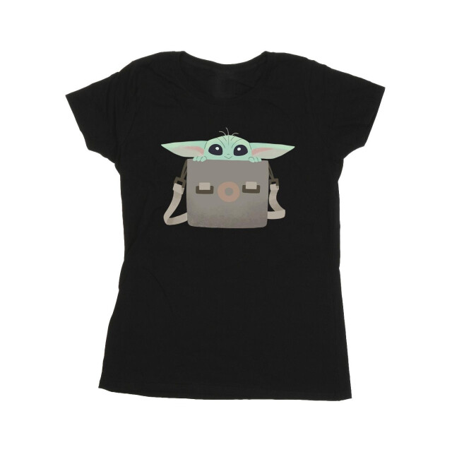 Li-cense Star wars dames the mandalorian grogu bagage katoenen t-shirt UTBI43448_black large