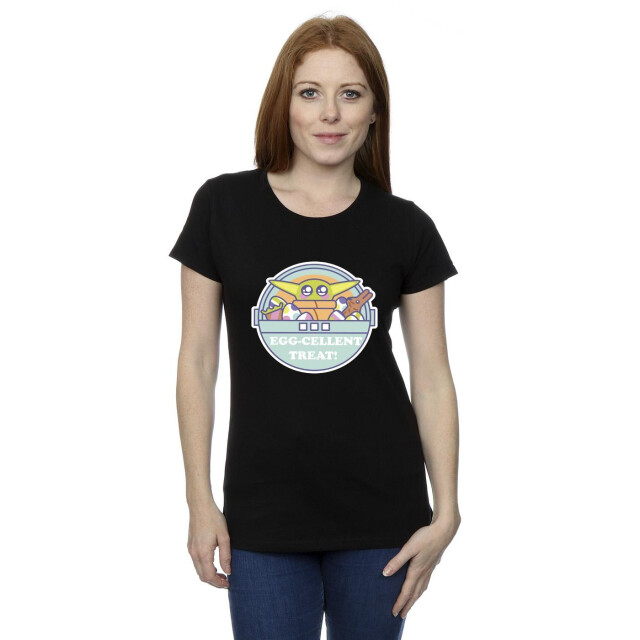 Li-cense Star wars dames the mandalorian eggcellent pasen katoenen t-shirt UTBI43461_black large