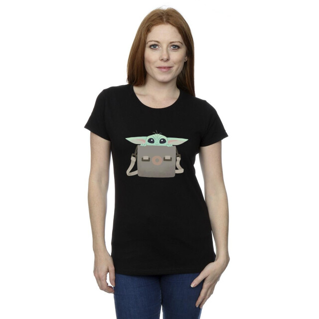 Li-cense Star wars dames the mandalorian grogu bagage katoenen t-shirt UTBI43448_black large