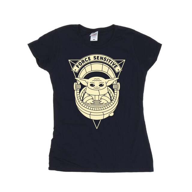 Li-cense Star wars dames the mandalorian grogu force sensitive katoenen t-shirt UTBI43407_navyblue large