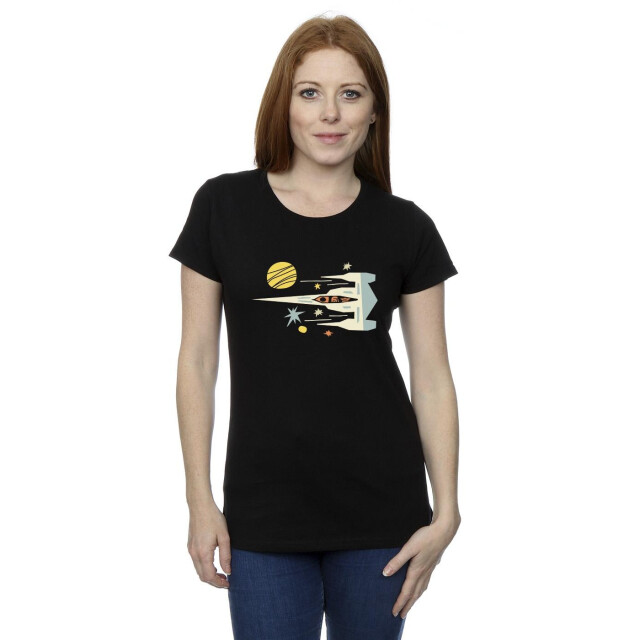 Li-cense Star wars dames the mandalorian knipscheepje katoenen t-shirt UTBI43408_black large
