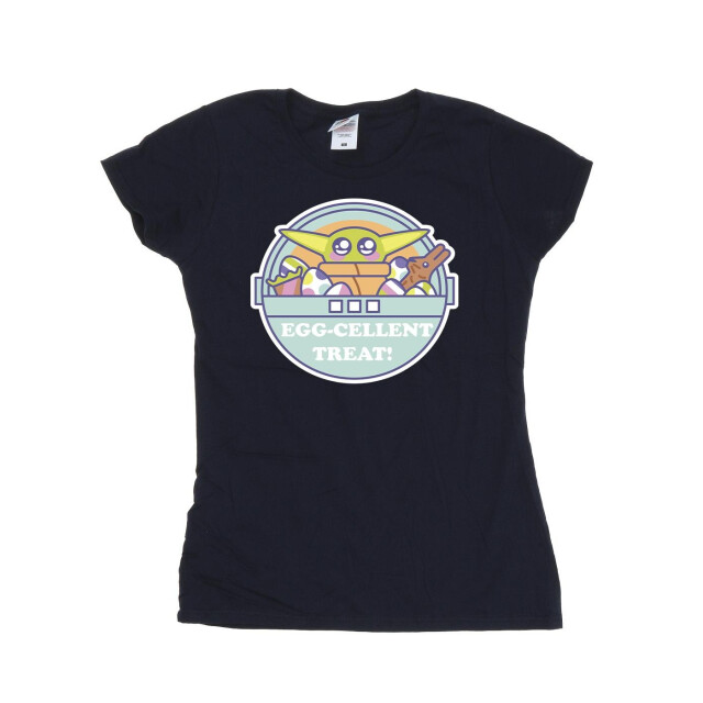 Li-cense Star wars dames the mandalorian eggcellent pasen katoenen t-shirt UTBI43461_navyblue large