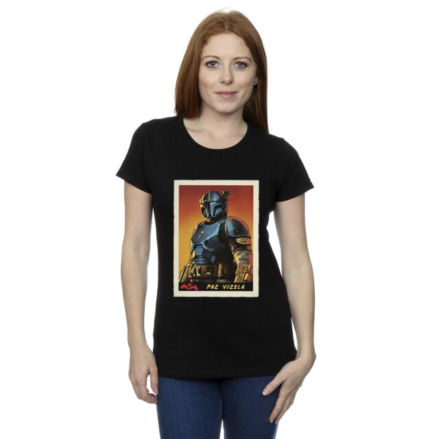 Li-cense Star wars dames the mandalorian paz vizla kaart katoenen t-shirt UTBI43368_black large