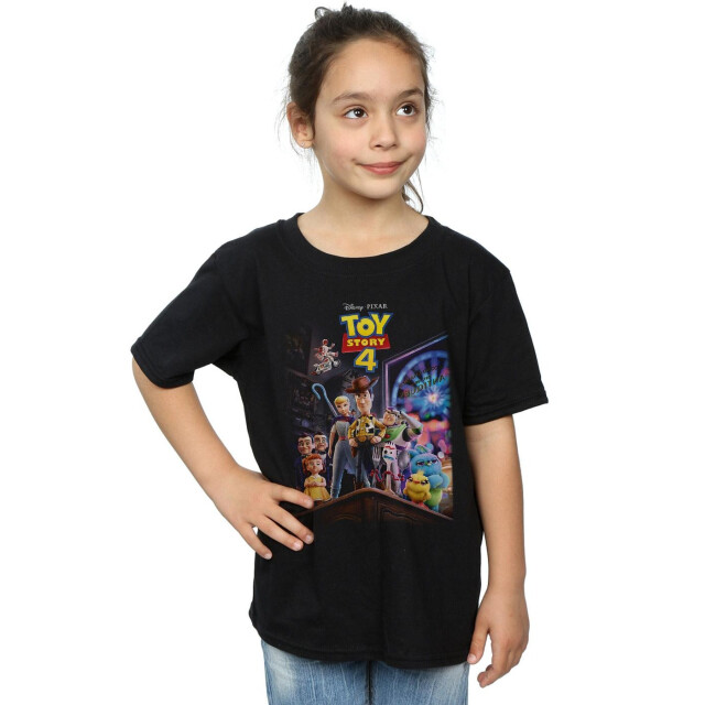 Li-cense Disney meisjes toy story 4 crew poster katoen t-shirt UTBI41680_black large