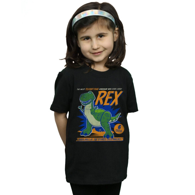 Li-cense Disney meisjes toy story 4 rex angstaanjagend dinosaurus t-shirt katoen UTBI41719_black large