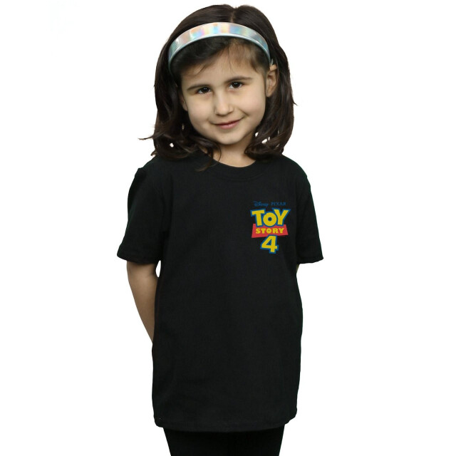 Li-cense Disney meisjes toy story 4 logo borstprint katoenen t-shirt UTBI41679_black large