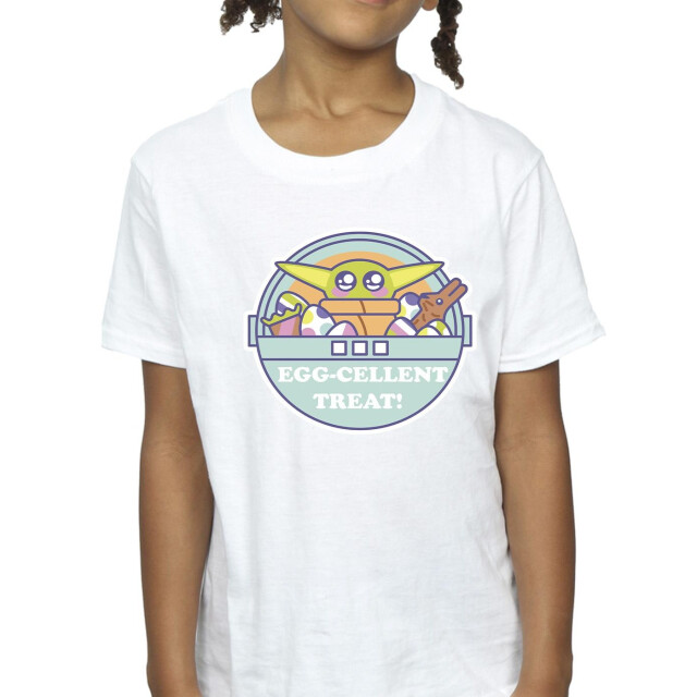 Li-cense Star wars meisjes the mandalorian eggcellent pasen t-shirt katoen UTBI39886_white large