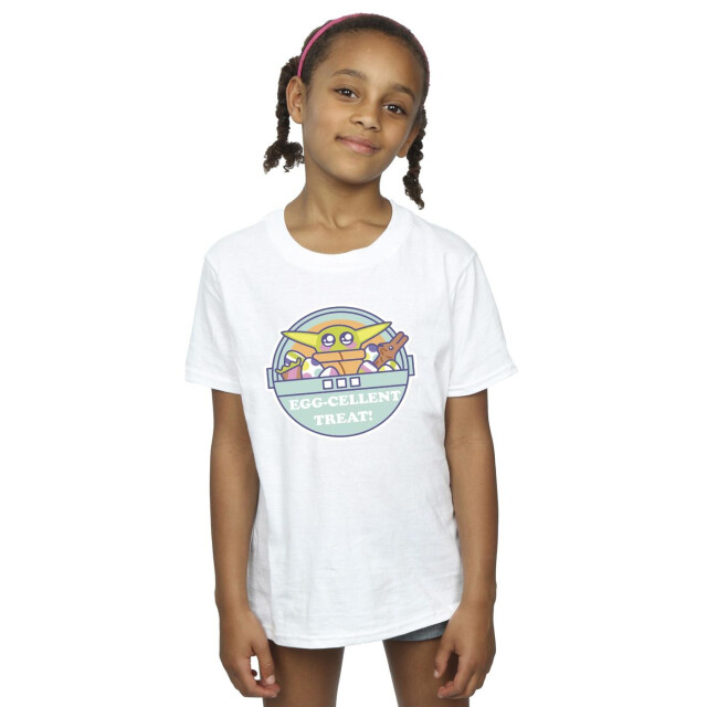 Li-cense Star wars meisjes the mandalorian eggcellent pasen t-shirt katoen UTBI39886_white large