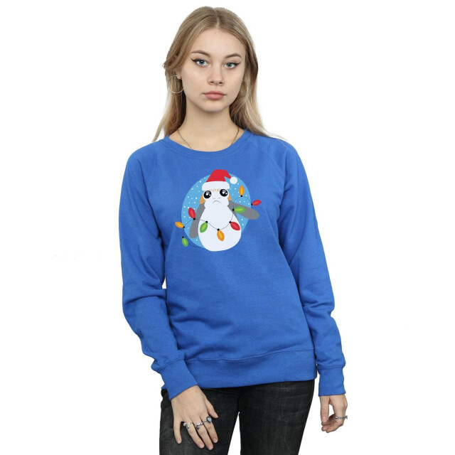 Li-cense Star wars dames the last jedi porg kerstverlichting sweatshirt UTBI38570_royalblue large