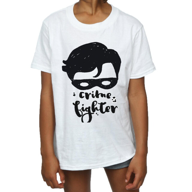 Li-cense Dc comics meisjes batman misdaadbestrijder schets katoen t-shirt UTBI9331_white large