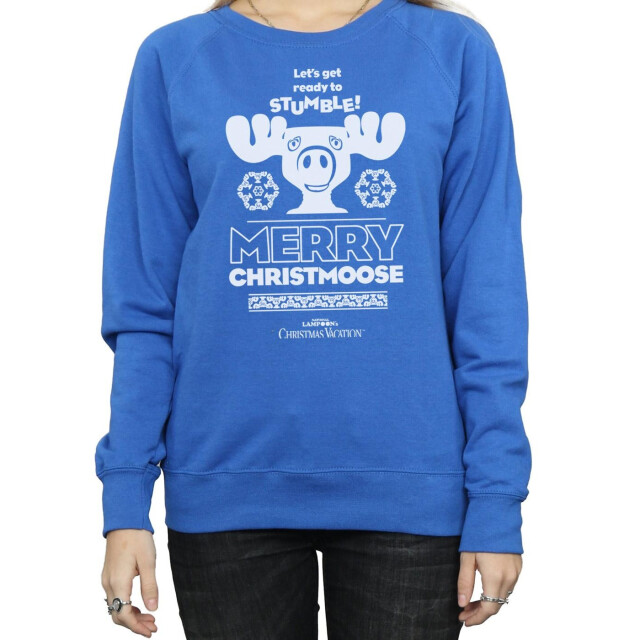 Li-cense National lampoon´s christmas vacation dames vrolijk kerstmis sweatshirt UTBI9725_royalblue large