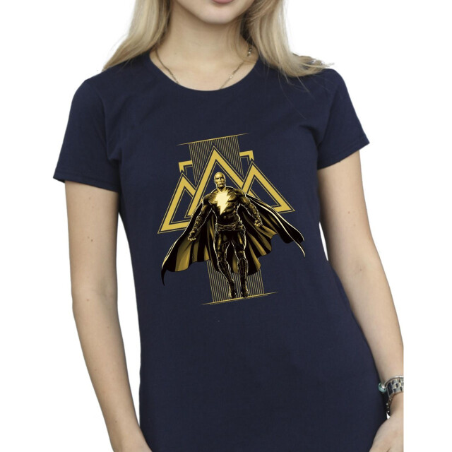 Li-cense Dc comics dames zwart adam rising gouden symbolen katoenen t-shirt UTBI9958_navyblue large