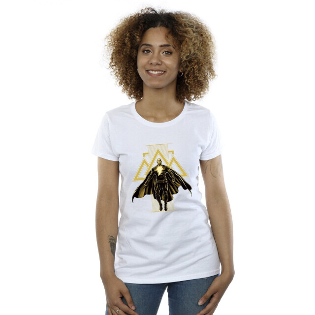 Li-cense Dc comics dames zwart adam rising gouden symbolen katoenen t-shirt UTBI9958_white large