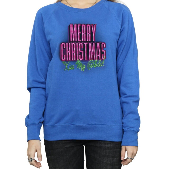Li-cense National lampoon´s christmas vacation dames kiss my ass sweatshirt UTBI9821_royalblue large