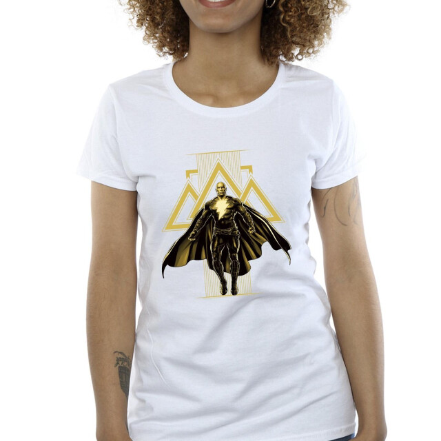 Li-cense Dc comics dames zwart adam rising gouden symbolen katoenen t-shirt UTBI9958_white large