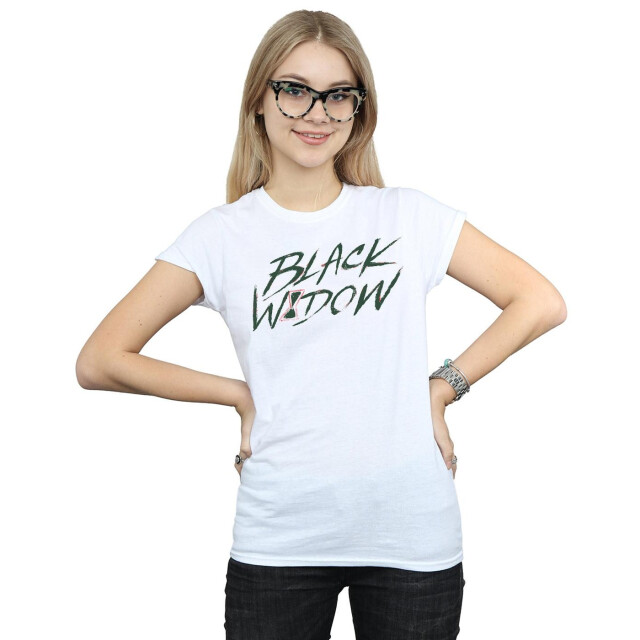 Li-cense Marvel dames black widow movie alt logo katoenen t-shirt UTBI9993_white large