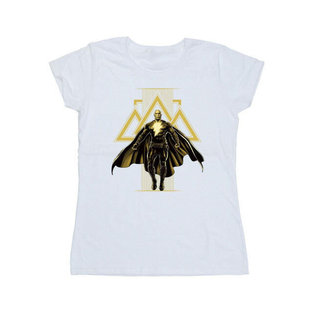 Li-cense Dc comics dames zwart adam rising gouden symbolen katoenen t-shirt UTBI9958_white large