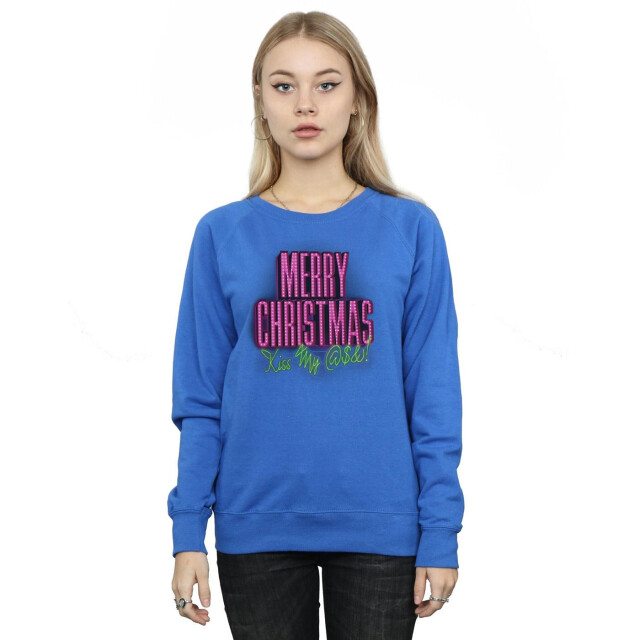 Li-cense National lampoon´s christmas vacation dames kiss my ass sweatshirt UTBI9821_royalblue large