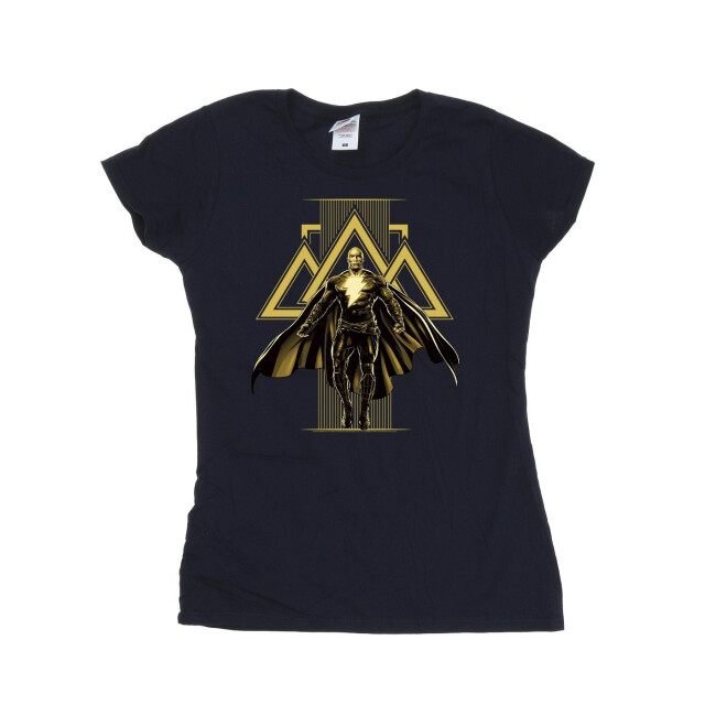 Li-cense Dc comics dames zwart adam rising gouden symbolen katoenen t-shirt UTBI9958_navyblue large