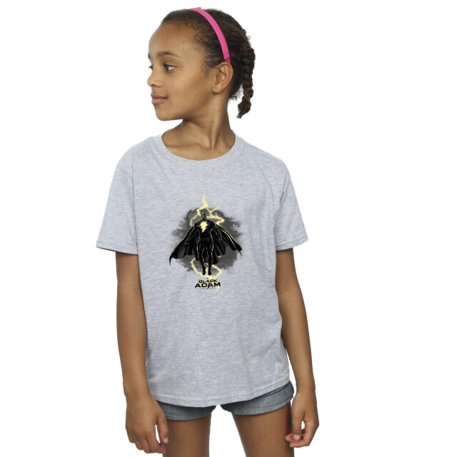 Li-cense Dc comics meisjes zwart adam zwevend bolt katoenen t-shirt UTBI8717_sportsgrey large