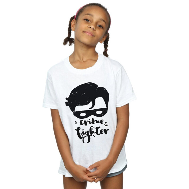Li-cense Dc comics meisjes batman misdaadbestrijder schets katoen t-shirt UTBI9331_white large