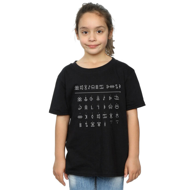Li-cense Disney meisjes artemis fowl gnommish alfabet katoenen t-shirt UTBI7614_black large