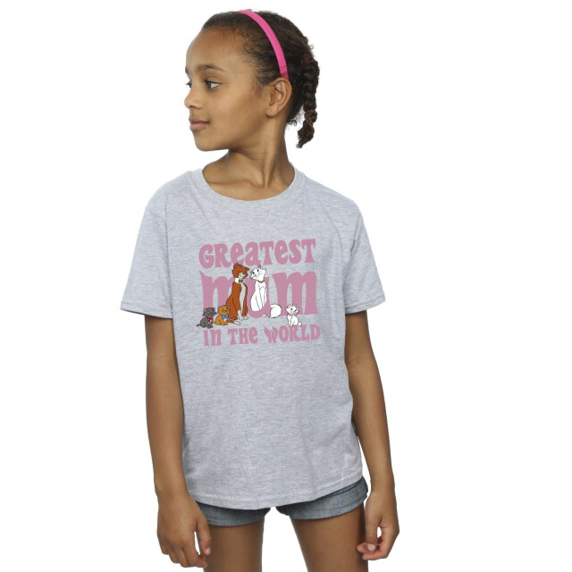 Li-cense Disney meisjes the aristocats grootste moeder katoenen t-shirt UTBI7498_sportsgrey large