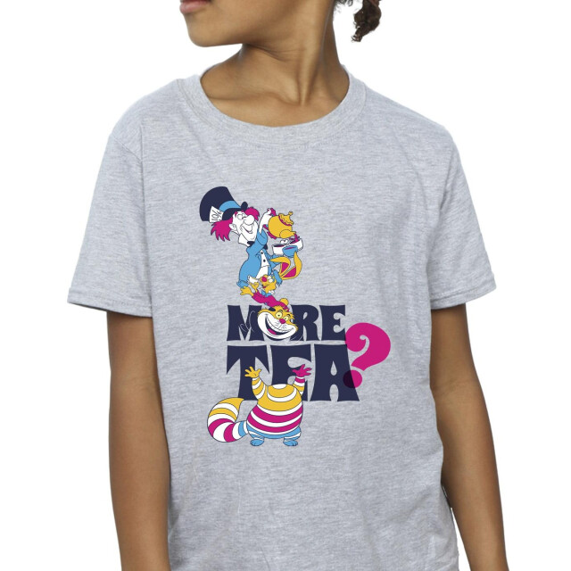 Li-cense Disney meisjes alice in wonderland meer thee katoenen t-shirt UTBI6304_sportsgrey large
