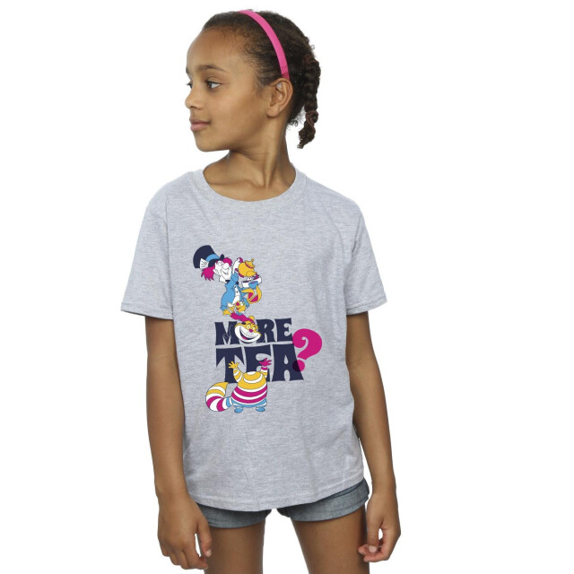Li-cense Disney meisjes alice in wonderland meer thee katoenen t-shirt UTBI6304_sportsgrey large