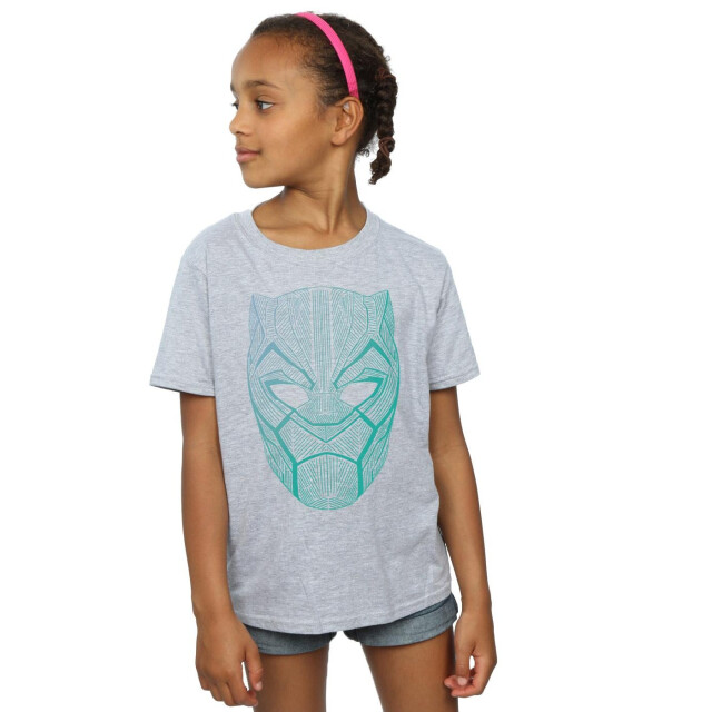 Li-cense Black panther katoenen t-shirt voor meisjes UTBI587_sportsgrey large