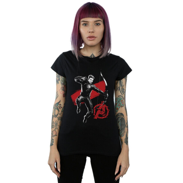 Li-cense Marvel dames avengers endgame mono hawkeye katoenen t-shirt UTBI5883_black large