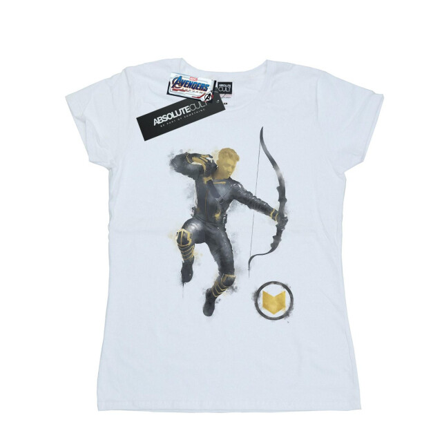 Li-cense Marvel dames avengers endgame geschilderd hawkeye katoenen t-shirt UTBI5926_white large