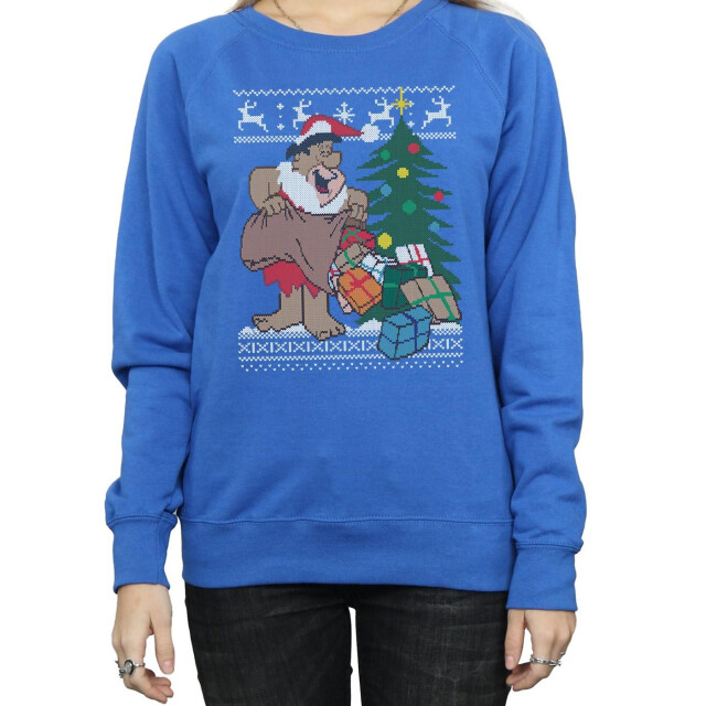 Li-cense The flintstones dames kerst fair isle sweatshirt UTBI5912_royalblue large
