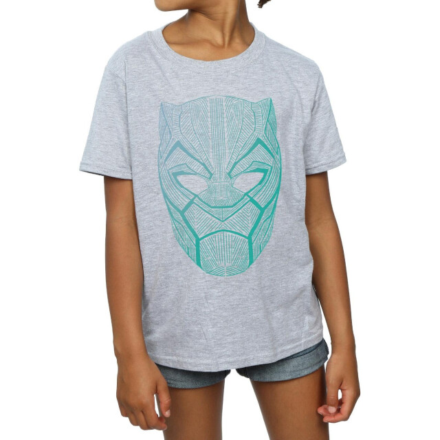 Li-cense Black panther katoenen t-shirt voor meisjes UTBI587_sportsgrey large
