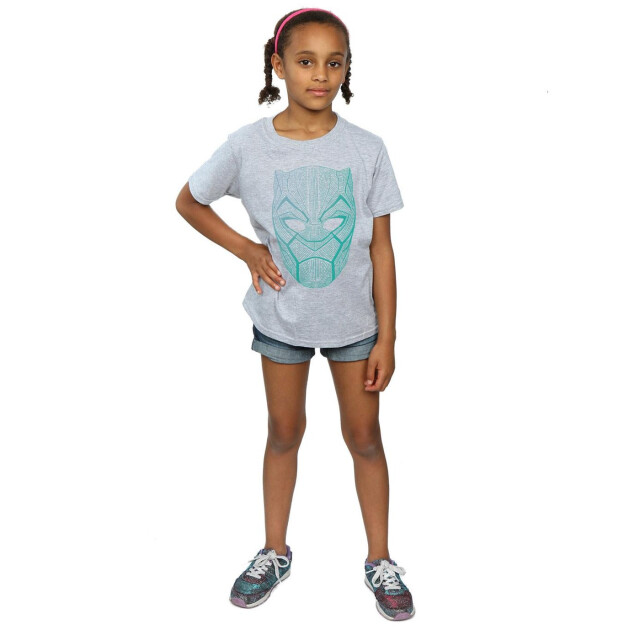 Li-cense Black panther katoenen t-shirt voor meisjes UTBI587_sportsgrey large