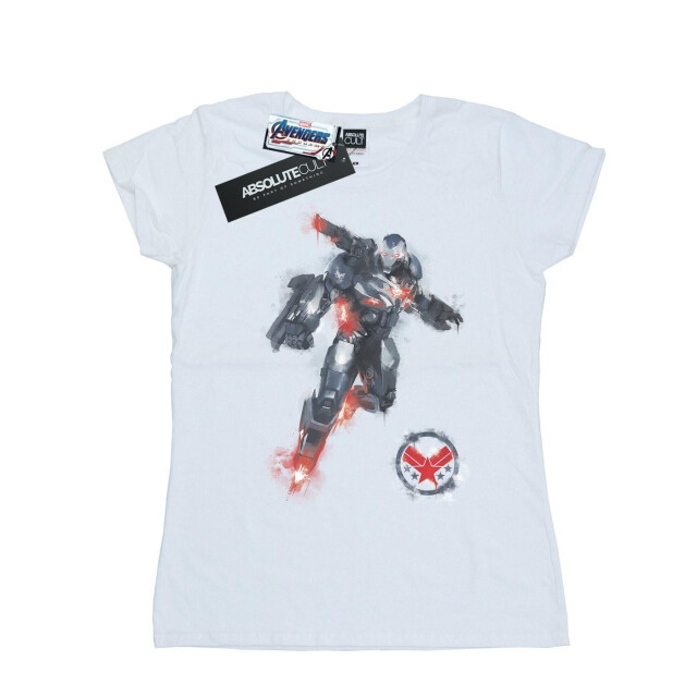 Li-cense Marvel dames avengers endgame geschilderd war machine katoenen t-shirt UTBI5963_white large