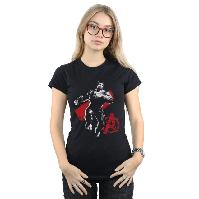 Li-cense Marvel dames avengers endgame mono hulk katoenen t-shirt UTBI5839_black large
