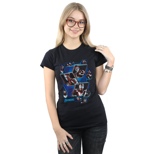 Li-cense Marvel dames avengers endgame heldenpanelen katoenen t-shirt UTBI5712_black large