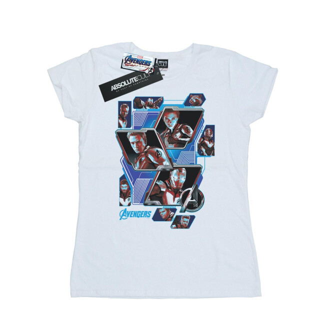 Li-cense Marvel dames avengers endgame heldenpanelen katoenen t-shirt UTBI5712_white large