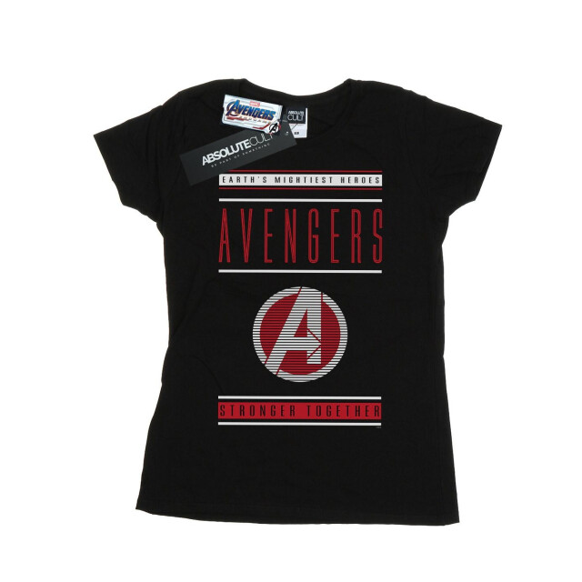 Li-cense Marvel dames avengers endgame samen sterker katoenen t-shirt UTBI5671_black large