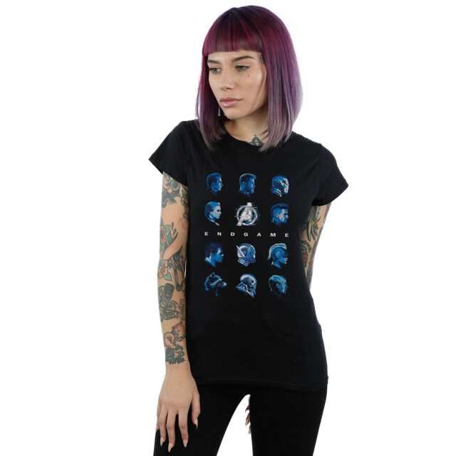 Li-cense Marvel dames avengers endgame character lineup katoenen t-shirt UTBI5631_black large