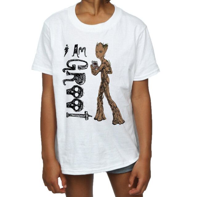 Li-cense Avengers infinity war meisjes ik ben tiener groot katoenen t-shirt UTBI557_white large