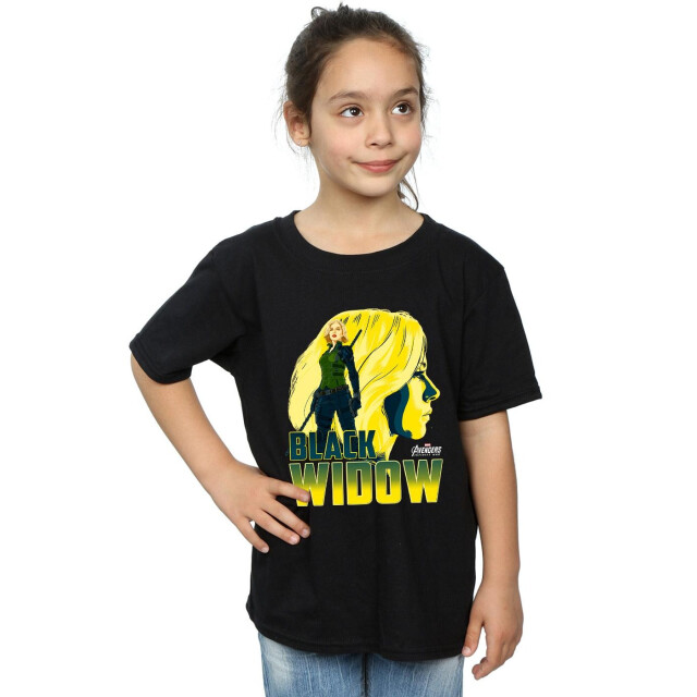 Li-cense Avengers infinity war meisjes weduwe katoenen t-shirt UTBI524_black large