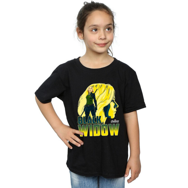 Li-cense Avengers infinity war meisjes weduwe katoenen t-shirt UTBI524_black large