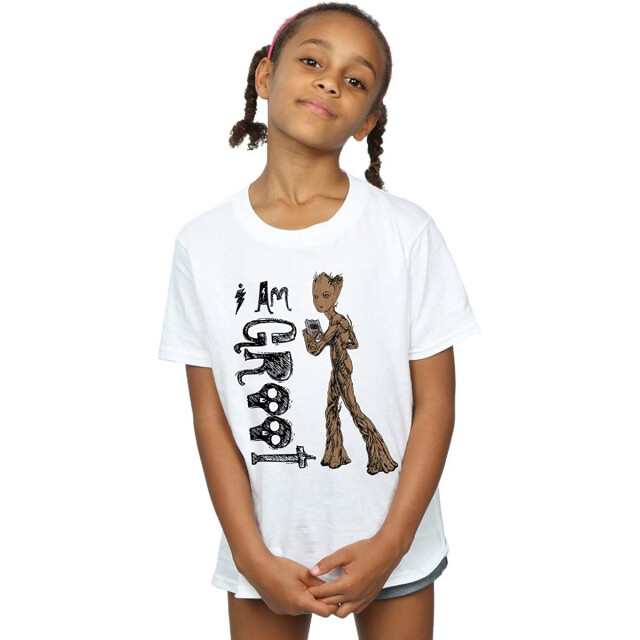 Li-cense Avengers infinity war meisjes ik ben tiener groot katoenen t-shirt UTBI557_white large