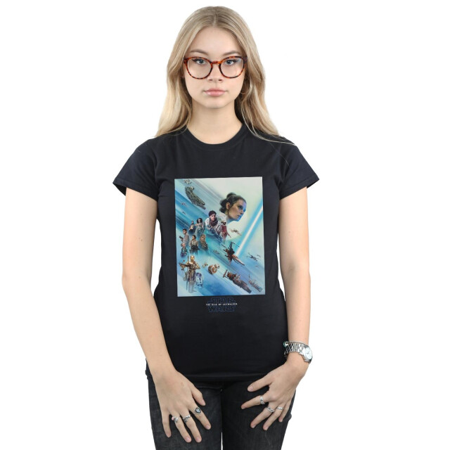 Li-cense Star wars: the rise of skywalker dames weerstandsposter katoenen t-shirt UTBI50676_black large