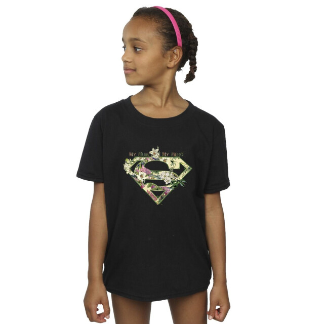 Li-cense Dc comics meisjes superman mijn moeder mijn held katoenen t-shirt UTBI48015_black large