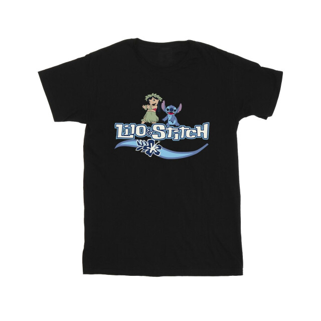 Li-cense Disney meisjes lilo en stitch tekens katoenen t-shirt UTBI47717_black large